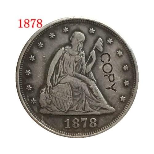 1878 United States seated liberty twenty cent coins COPY