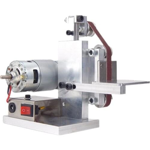 Miniature Mini Belt Machine Multi-functional DIY Polishing Metal Rust-proof Grinding Fixed Angle Sharpening Machine 10/20 Type