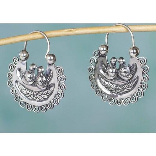 Fashion Bohemian Long Earrings Brincos Statement Vintage Ethnic Drop Tassel Carved Bird Flower Boho Earrings For Women O4T386