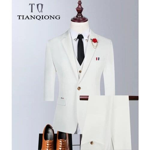 2021 New Style Slim Fit Men Suit for Wedding Short Sleeve Summer Veste Homme Luxe Mariage 3 Piece Suit Men White Purple Red