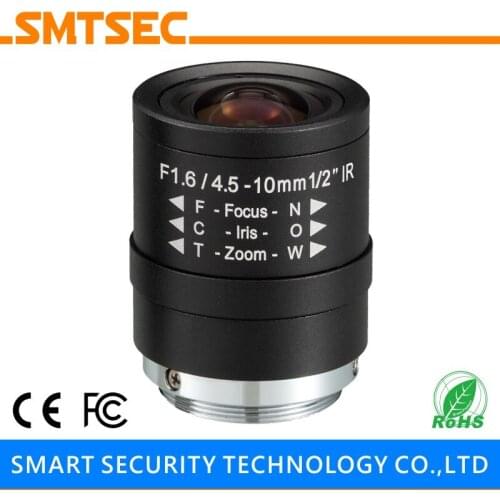SMTSEC SL-4510MMP 5MP 4.5-10mm 1/2" F1.6 CS Mount Lens for HD CCTV Security IP Camera