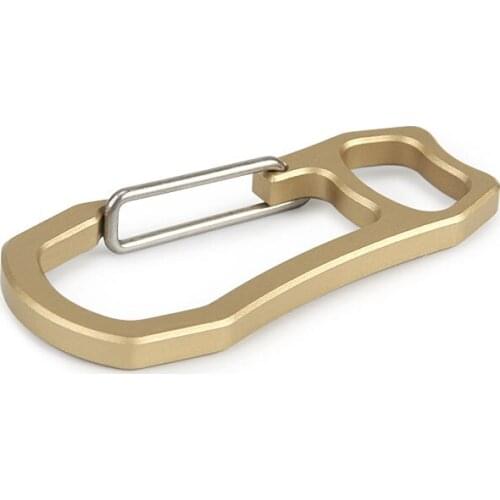 EDC Outdoor Tools Camping Buckles DIY Brass Hook Vintage Key Ring Vintage Spring Buckle