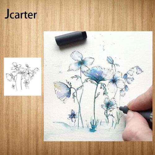 Petals and Branches Rubber Stamps for Scrapbooking Stencil Silicone Seals DIY Craft Embossing Folder Paper Decoration New Design