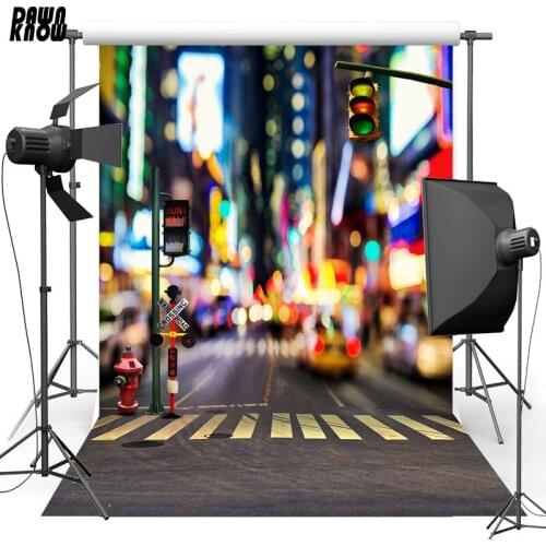 DAWNKNOW Building Zebra Crossing Vinyl Photography Background For New Fabric Polyester Backdrop For Wedding Photo Studio S2234