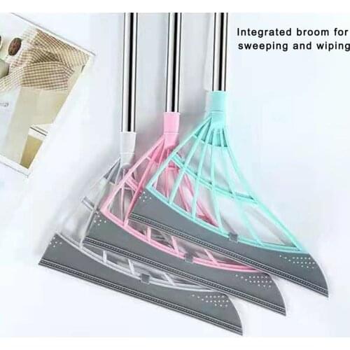 Magic Wiper Broom Silicone Mop Rubber Broom for Wash Floor Clean Tools Windows Scraper Pet Hair Non-Stick Sweeping