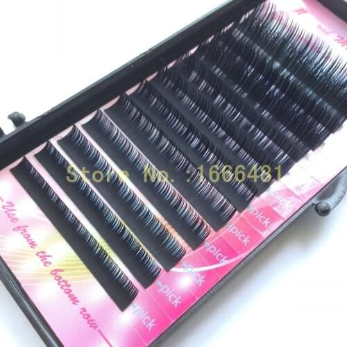 All Size 5 Cases C D Curl Individual Mink Eyelash Extension Soft Black Fake False Eye Lashes Size 8-13mm