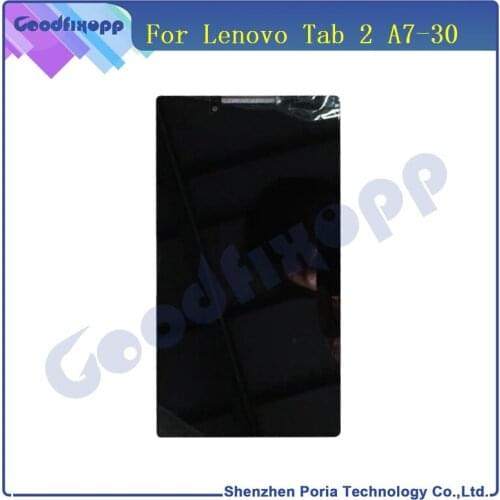 LCD Display For Lenovo Tab 2 A7-30 A7-30HC A7-30DC Phone Touch Screen Digitizer Assembly For Lenovo Parts A7-30 LCD Screen