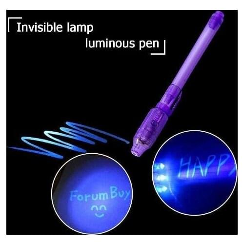4pcs/lot ,UV Light Pen Invisible Ink Security Marker Pen With Ultra Violet LED Blacklight