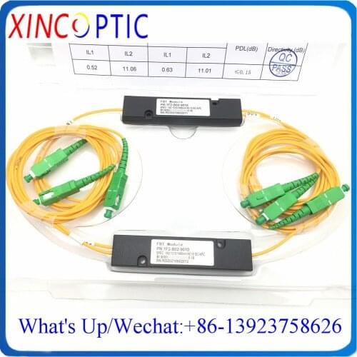 10/90,1X2 FBT Fiber Coupler,SM,Dual Window,1310/1490,2.0mm,3.0mm,1M,ABS Pacakge:90*20*10,With ST/FC/LC/SC/APCUPC Connector