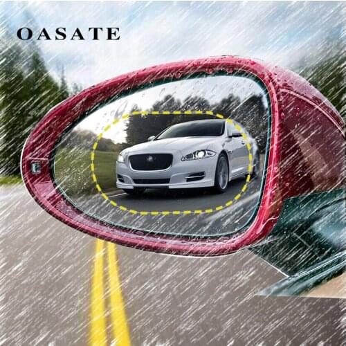 2Pcs /Lot Car Rearview Mirror Protective Film Anti Fog Window Clear Rainproof Rear View Mirror Protective Soft Film Car sticker