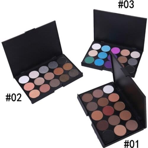 3 style Eye Shadow 15 Color Professional Nude Eyeshadow Palette Makeup Matte Natural Long Lasting Beauty Maquiagem colors