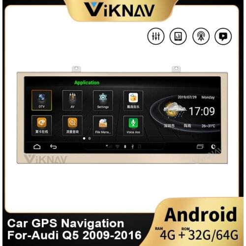 8.8 inch auto multimedia player stereo radio tape recorder car GPS navigation head unit for-Audi Q5 2009-2016