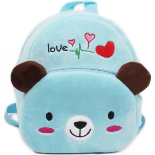 Baby Plush Kindergarten Backpack School Bags Cartoon Cute Animal Children Bag Toy Doll Kids Schoolbag Girls Boys Backpacks