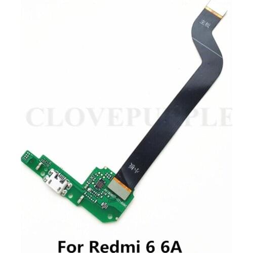 For Xiaomi Redmi 6 6A USB Charging Board Flex Cable & Motherboard MainBoard Connections Flex Cable For hongmi 6 6A