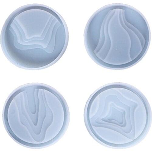 Tray Molds DIY Resin Coaster Molds Silicone Resin Tray Molds Epoxy Resin Casting Molds for DIY Casting Home Decoration N2UE