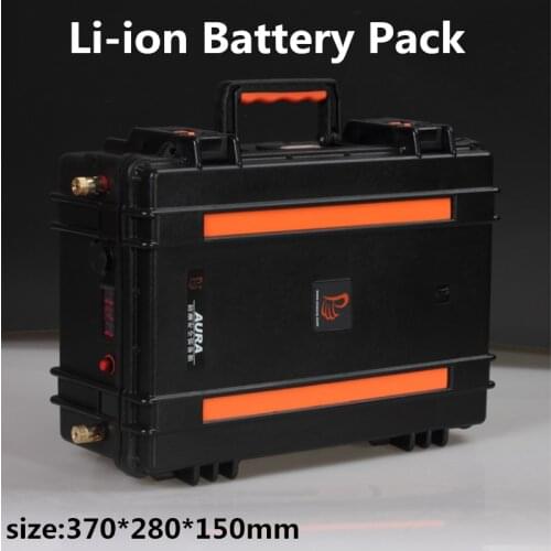 GTK high quality waterproof ABS case 48V 100Ah 200AH 120Ah Lithium Battery with BMS System for EV Solar system+ 10A charger