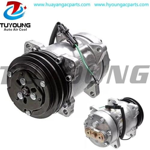 7H15 709 Universal air conditioner compressor 12V 2A Horizontal 8 fixing points YN437190-0321RC YN4371900321RC ac compressor
