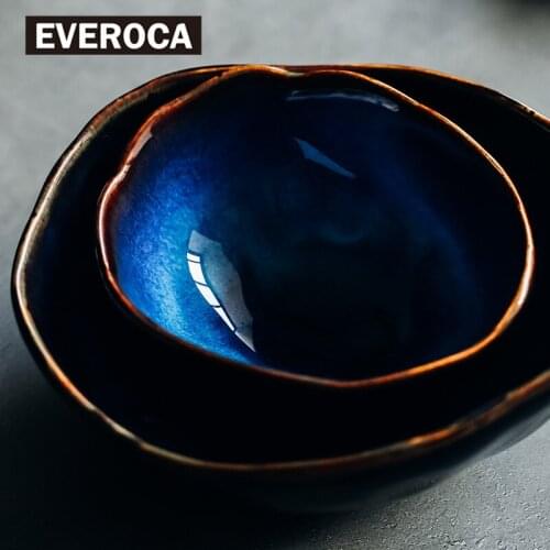 EVEROCA Dish bowl European porcelain deep bowl irregular bowl creative tableware irregular bowl dishes set noodle bowl