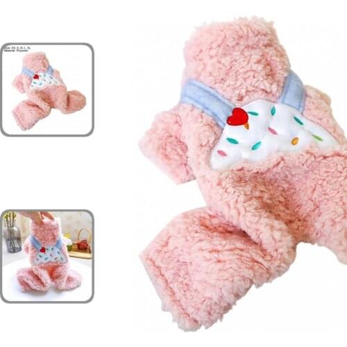 Fashion Easy to Wash Puppy Winter Coat Thickening Dog Coat Lovely Design Puppy Costume