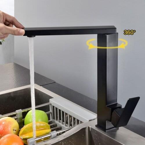 MTTUZK Black Kitchen Faucets