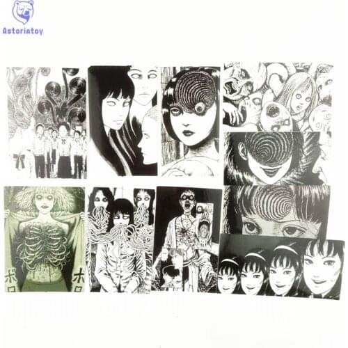 10Pcs/lot Another Face Tomie Revenge Sticker Decal For Car Laptop Bicycle Motorcycle Notebook Waterproof Stickers