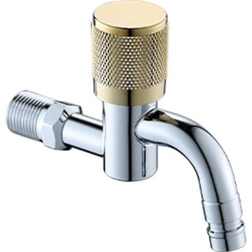 Wall Mount Bibcock Bathroom Stainless Steel Single Cold Water Faucet Washing Machine Sink Mop Pool Tap Outdoor Garden Faucet