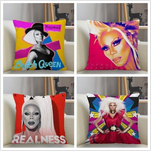 Musife RuPauls Drag Race Pillowcase Custom Square Pillow Cover Case Zipper Pillowcase 35*35,40*40,45*45cm Drop Shipping