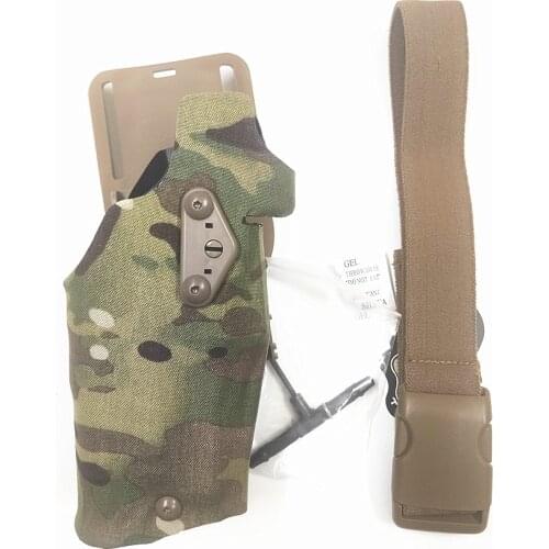 2021 TMC New Skirmish Airsoft Holsters Glock17 X300 Holster Drop Adapter Quick Release Holster Gaiter Belt Set