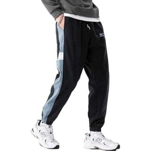 2021Spring and Autumn New Mens Casual Pants Harem Loose Sports Casual Nine-point Pants Fashion Men Clothing Streetwear