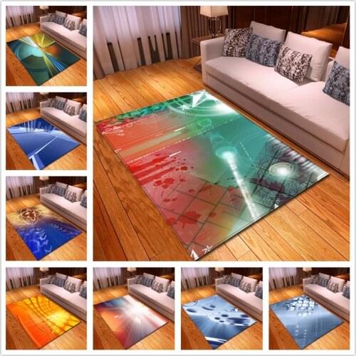 New Nordic 3D Geometric Pattern Carpets for Living Room Bedroom Area Rugs Parlor Coffee Table Mat Soft Flannel Large Size Carpet