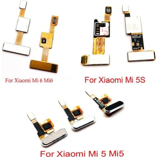 New Fingerprint Scanner Flex Ribbon Cable For Xiaomi Mi 5 5s 6 Mi5 Mi5s Mi6 Touch Sensor ID Home Button Return Assembly