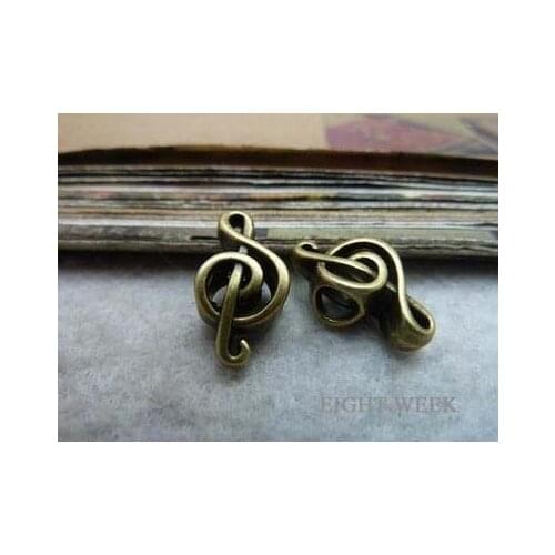 Zinc alloy pendant jewelry accessories diy handmade material charms 8 * 18 mm - 4.5 mm perforated notes