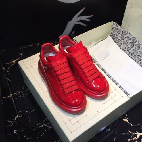 Colorful Solid Women Sneakers Shoes Casual Genuine Leather Lace Up Sport Shoes Lady Popular Flat Breathable Platform Footwear