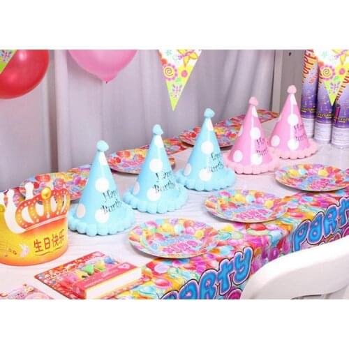 Children birthday party cartoon table cloth kids happy birthday PVC tablecloth tablecover festive decoration supplies wholesale