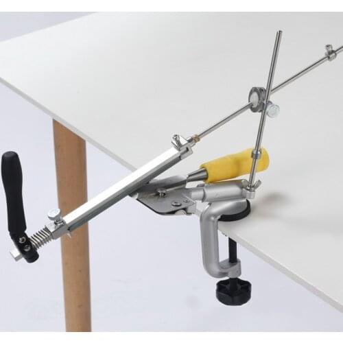 2019 New Iron Steel Kitchen Sharpener Professional Kitchen Knife Sharpener Sharpening Tools Fix-angle With 4 Stones Whetstone