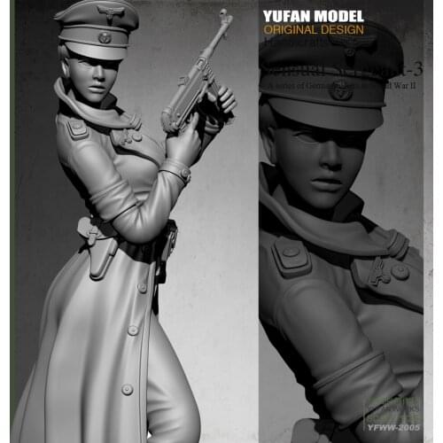 1/35 World War II German Female Officer 2 Resin Soldier YFWW-2005