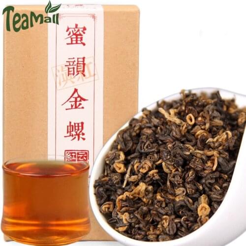 2021 Black Chinese Tea "Mi Yun Jin Luo" Dian Hong Chinese Tea Honey 200g/box