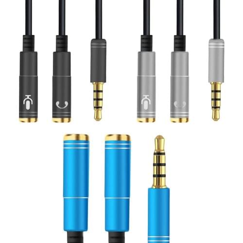 3.5mm Music Lovers Sharing Headphone Adapter Stereo Audio Adapter Audio Splitter For Mobile Phones IPhone Computers Tablets