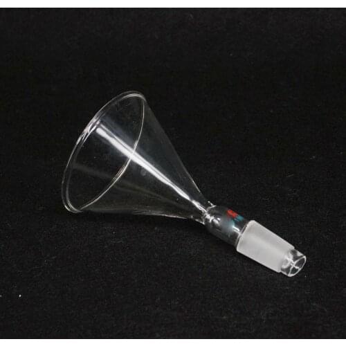 80mm Diameter 19/26 Ground Joint Glass Conical Funnel Lab Chemistry Glassware