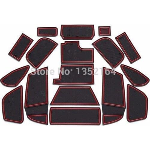 Auto anti-slip cup holder mat non slip door pad for ford focus 2015-2018, car styling, free shipping