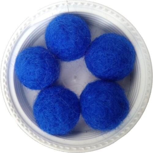 Free Shipping Wholesale Royal BlueHandmade wool felt ball 200pcs 20mm diy Woven Balls For Rugs jewelry beads home Decor