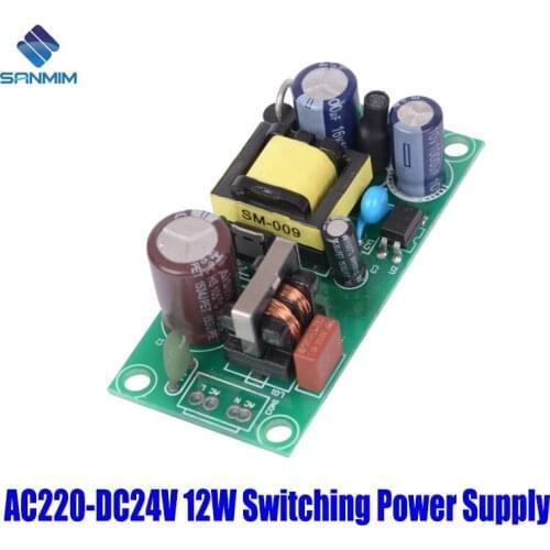 SANMIN AC220V-DC24V 0.5A 12W Power supply Isolated switch power supply module 220 to 24v bare board PLF12B24V