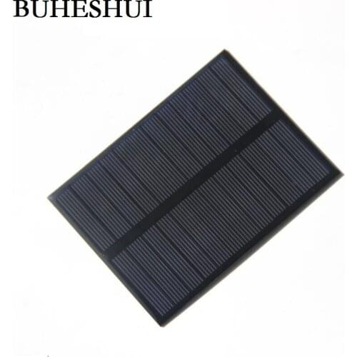 BUHESHUI 1.2W 6V Solar Cell Polcrystalline Solar Panel Module For Small Power Appliances Education Kits 112x84x3MM High Quality