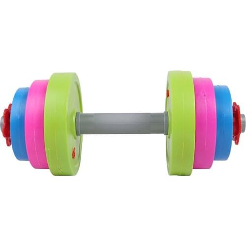 Children Adjustable Dumbbell Fun Colorful Toy Fill With Sand/Water Workout Set Strength Training Fitness Equipment For Kids