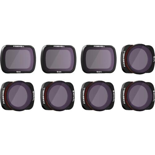 Freewell All Day – 4K Series – 8Pack Camera Lens Filters Compatible with DJI Osmo Pocket,Pocket 2