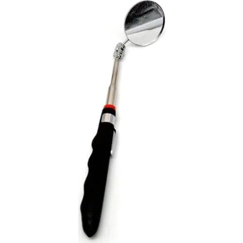 652F Flexible Inspection Mirror Extendable Handle Telescoping Inspection Mirror Tool for Engine Underpan Repair