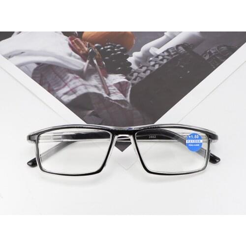 Iboode Portable Fashion Women Men Anti Blue Light Reading Glasses Full Frame Presbyopic Eyeglasses +1.0 To +4.0 Eyewear New