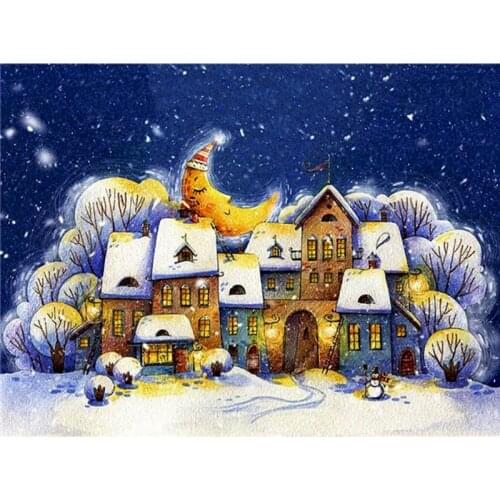 Gatyztory Christmas Cat Snowman DIY Painting By Numbers Handpainted Oil Painting Unique Gift Canvas Colouring