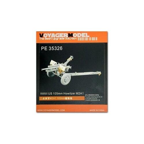 KNL HOBBY Voyager Model PE35326 M2A1 105mm traction-type howitzer upgrade with metal etching pieces (dragon)