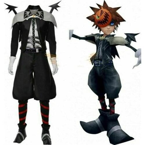 Kingdom Hearts III Sora Halloween Vampire Cosplay Costume Set